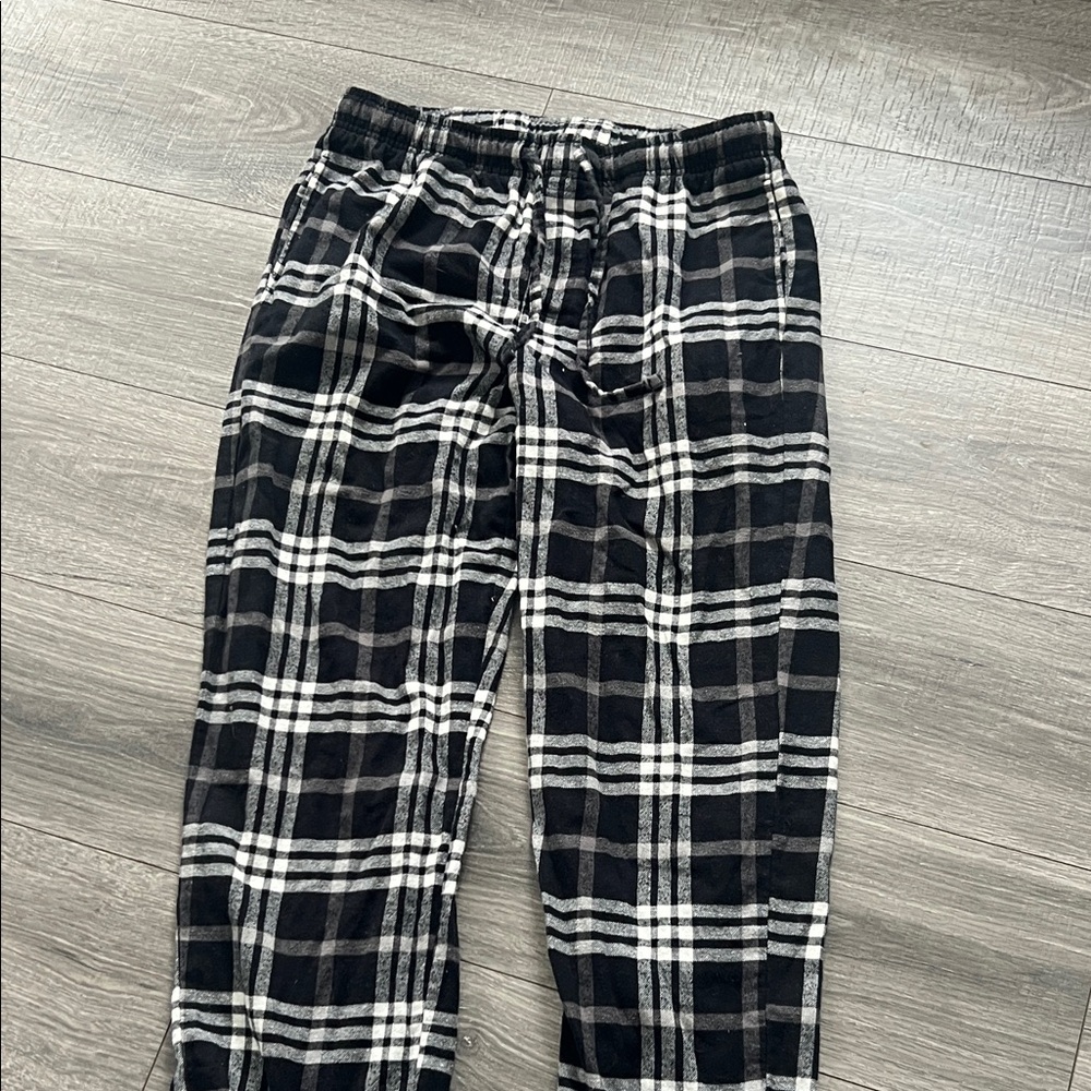 Black and White Plaid Pants